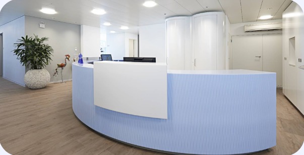 Espace d'accueil de la clinique Orthodensis à Monthey